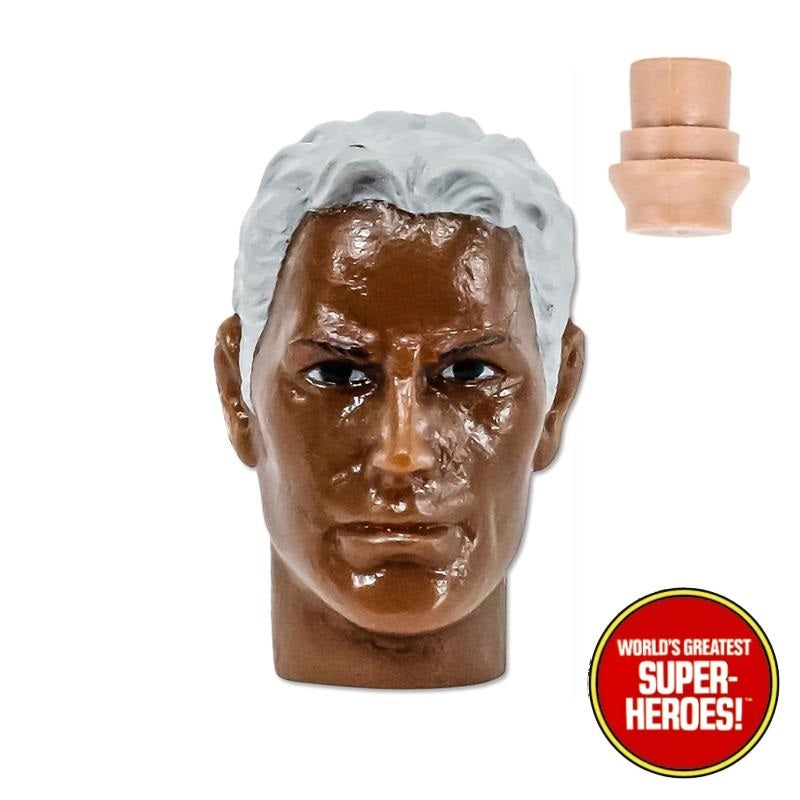 Type S African American Male Head w/ Grey Hair for Custom 8” Action Figure