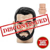 Type S Black Hair Bearded Type S Head For 8” Action Figure