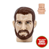 Type S Dark Red Hair Bearded Type S Head For 8” Action Figure