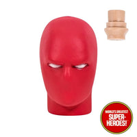 Type S Red Hood Fully Masked Male Head for Custom 8” Action Figure