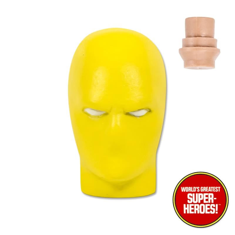Type S Yellow Fully Masked Male Head for Custom 8” Action Figure