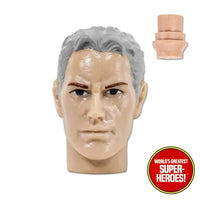 Type S Grey Hair Male Head for Custom 8” Action Figure
