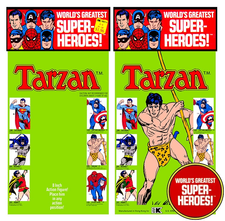 Tarzan WGSH Retro Kresge Card For 8” Action Figure