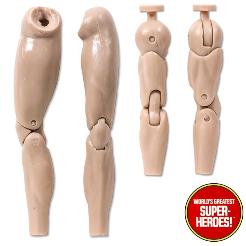 Type S Male Flesh Tone Bandless Body Muscle Upgrade for 8" Action Figure