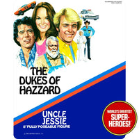 Dukes of Hazzard: Uncle Jesse Retro Blister Card For 8” Action Figure