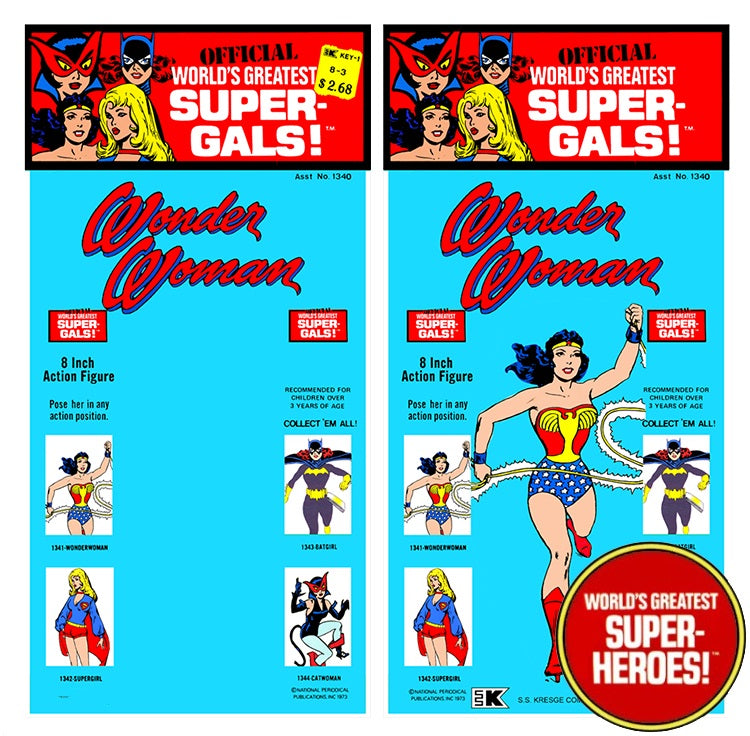 Wonder Woman WGSH Retro Kresge Card For 8” Action Figure