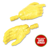 Yellow Gloved Hands for Male Type 2 Retro Body 8” Action Figure