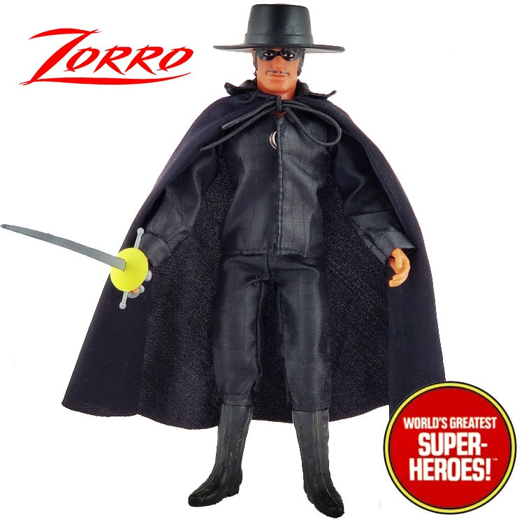 Zorro Custom 8” Action Figure w/ Reprodution Plaitoy Box