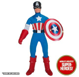 Captain America Custom Red Rubber Gloves Mego WGSH for 8” Action Figure - Worlds Greatest Superheroes