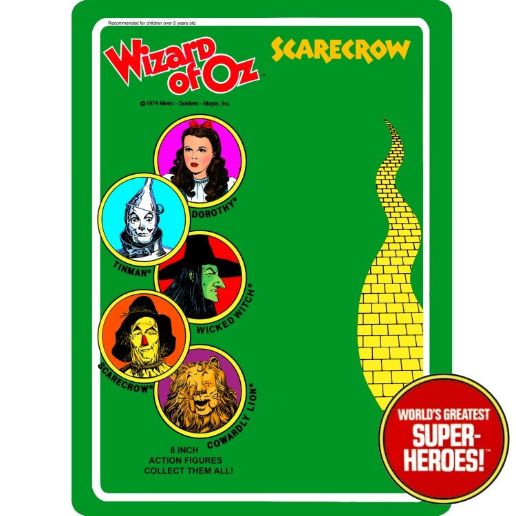 Wizard of Oz: Scarecrow Custom Blister Card for 8" Action Figure