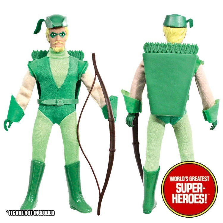 Green Arrow Complete Mego WGSH Repro Outfit For 8” Action Figure - Worlds Greatest Superheroes