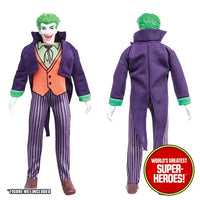 Joker Complete Mego WGSH Repro Outfit For 8” Action Figure - Worlds Greatest Superheroes