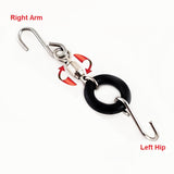 Type 2 Body Elastic and Swivel Hook Replacement Set for 8" Action Figures